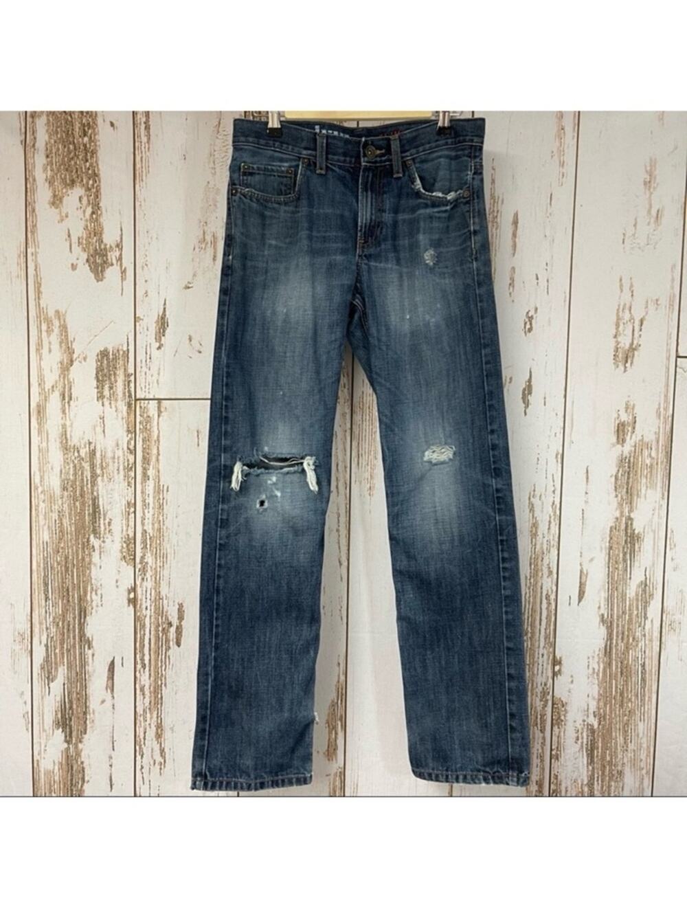 Urban Pipeline Distressed Jeans, Size 30/32. Slim Straight Leg. Good used cond!